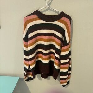 Madewell Striped Crew Neck Sweater
